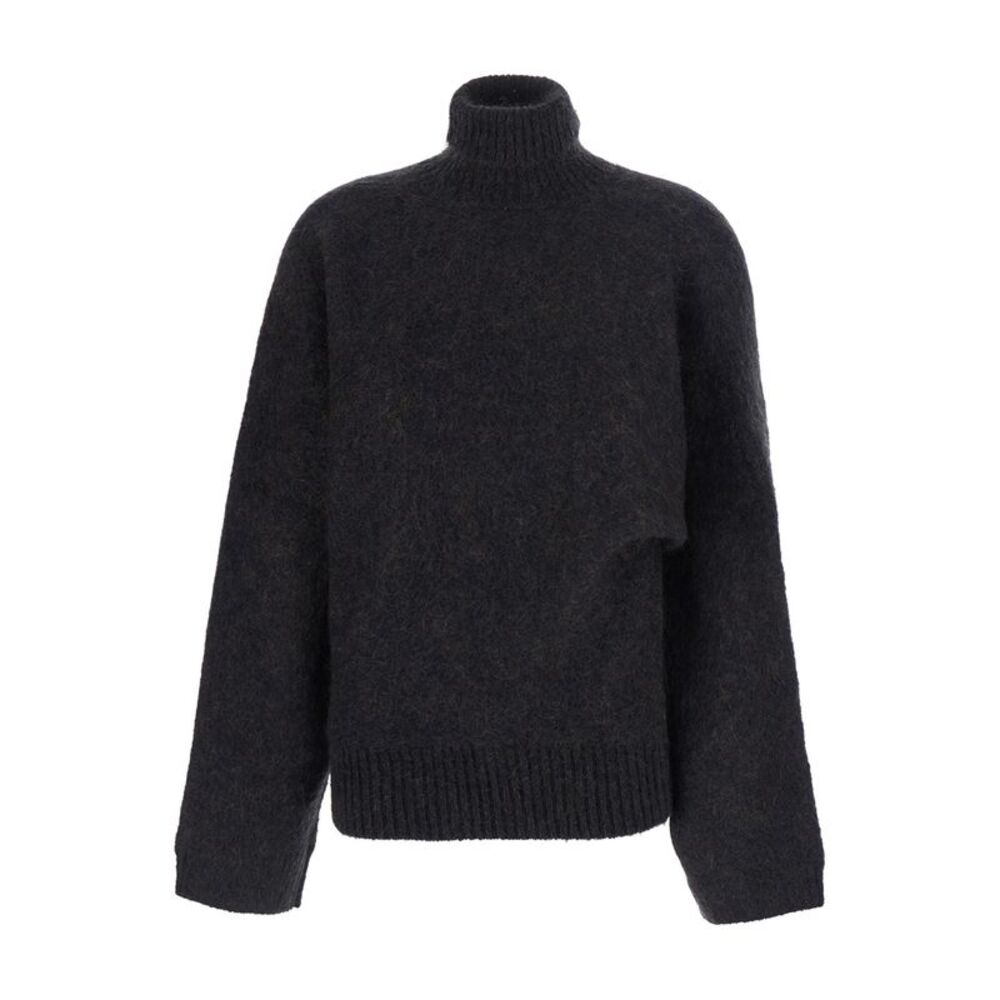 Ganni Women Brushed Mohair Batwing Turtleneck Multicolor
